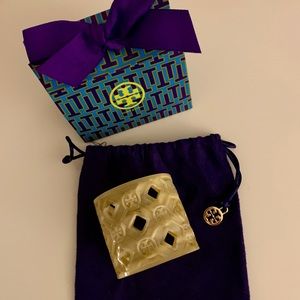Tory Burch Perforated Resin Logo Cuff
